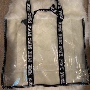 Clear Victoria’s Secret bag